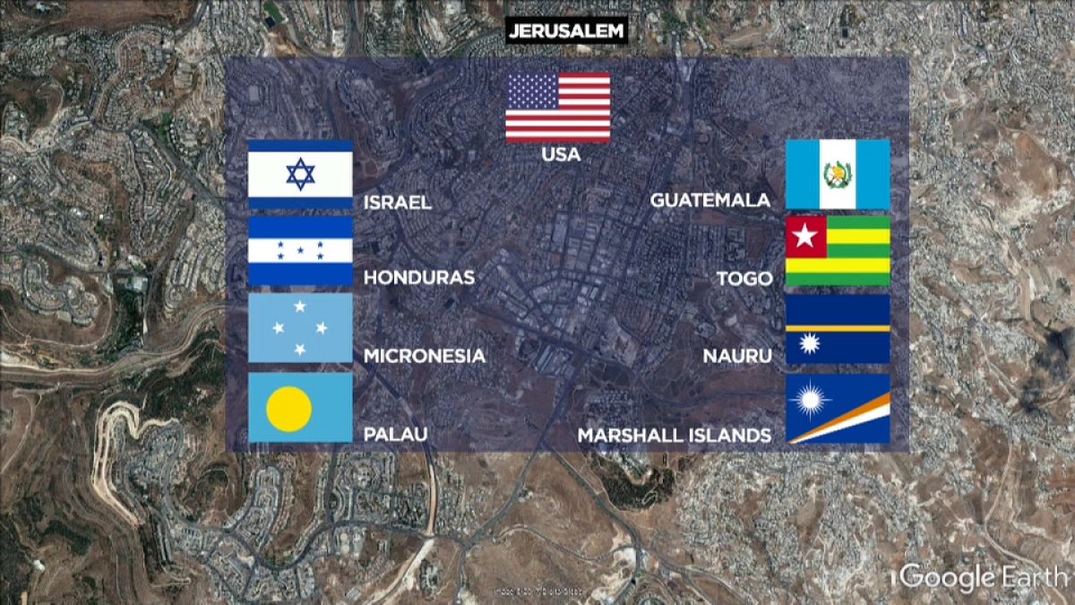 Israel "in talks with more than 10 countries" on Jerusalem recognition