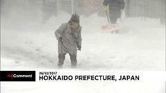 40 Zentimeter Schnee im Norden von Japan