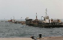 صورة لميناء السدر النفطي الليبي بتاريخ 16 مارس اذار 2017