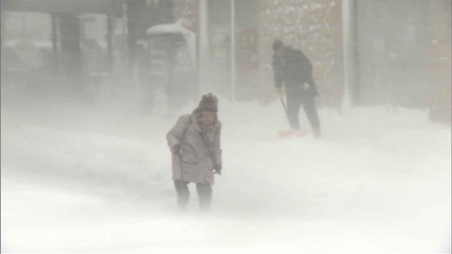 Schneestürme über Japan