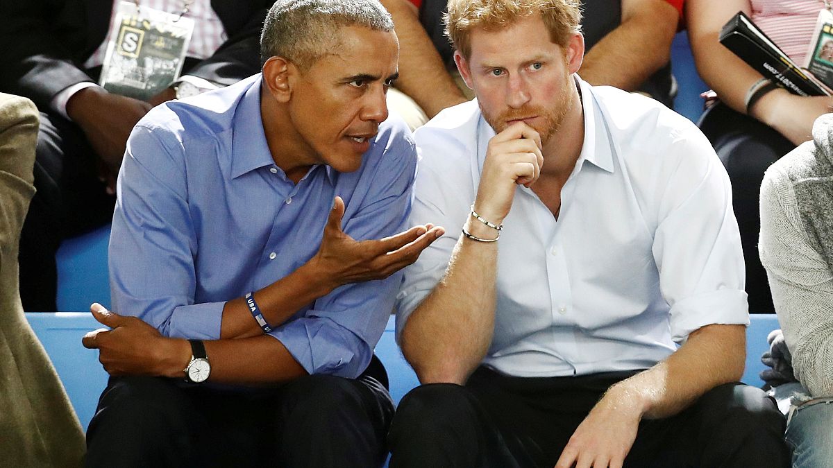 Leaders should combat social media misuse, Obama tells Prince Harry