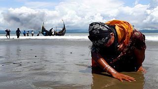 Persecuted Rohingya Muslims flee violence in Myanmar