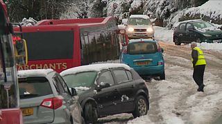 More disruption as heavy snow hits large parts of the UK