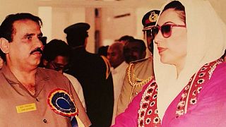 Chandio with Benazir Bhutto