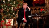 Trump participates in NORAD Santa Tracker phone calls with children in FL