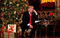 Trump participates in NORAD Santa Tracker phone calls with children in FL
