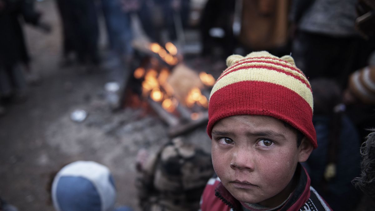 Ένα παιδί σε καταυλισμό του Ιράκ 