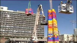 Τελ Αβίβ: Πύργος 36 μέτρων από Lego