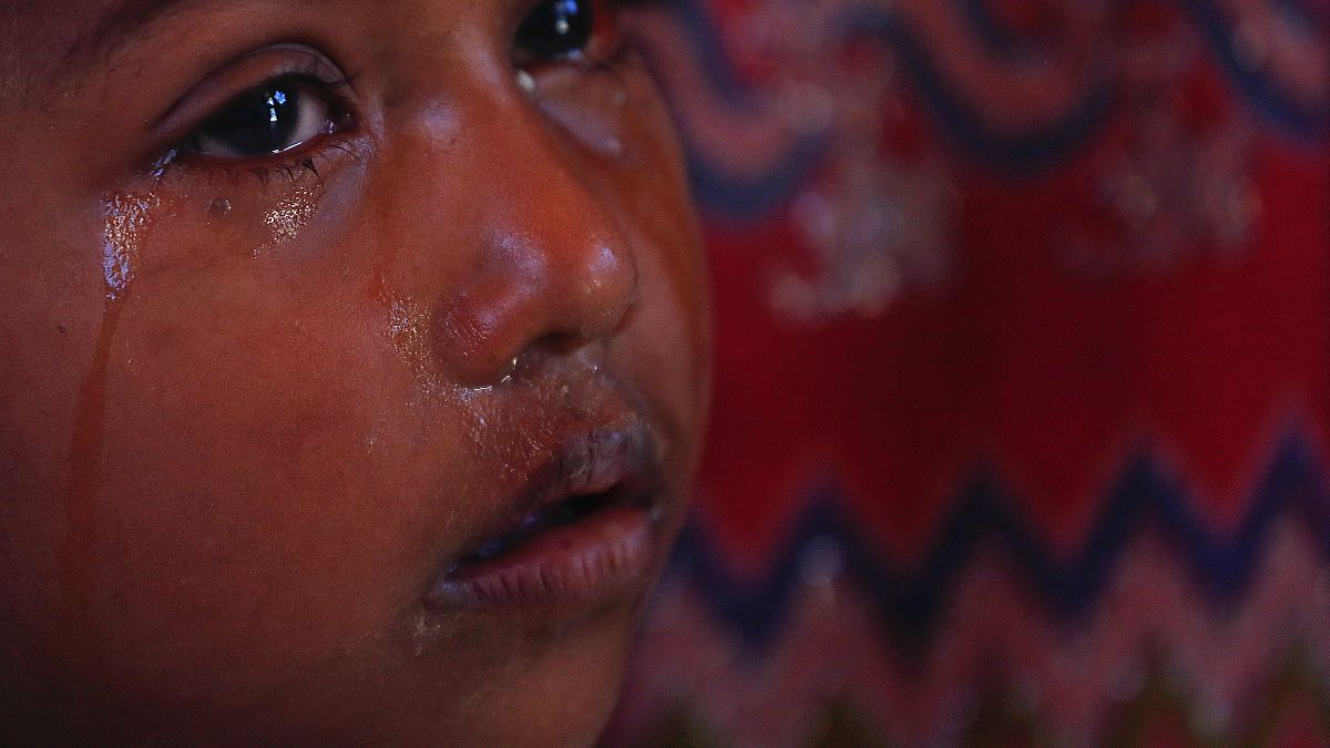 Enfant Rohingya au camp de Balukhali au Bangladesh, déc.2017