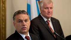 Orbán Viktor és Horst Seehofer bajor kormányfő 2014. 11. 6.-án Münchenben