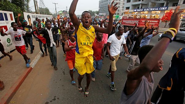 Liberia : les partisans de George Weah fêtent sa victoire Liberia : les partisans de George Weah fêtent sa victoire