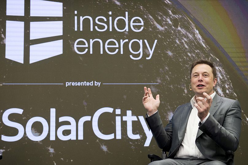 Musk bei einem Energie-Gipfel in New York 2015 (Archiv) 
