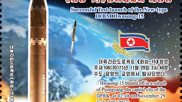A stamp issued by the State Stamp Bureau to commemorate the test-launch A stamp issued by the State Stamp Bureau to commemorate the test-launch
