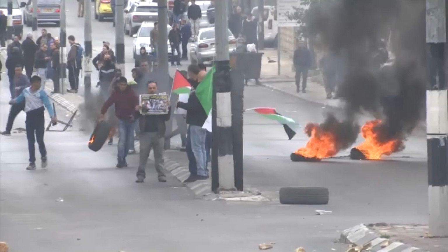 Mais de meia centena de palestinianos feridos em dia de cólera