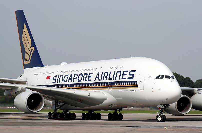 A Singapore Airlines A380-as repülőgépe