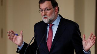 Spain's Prime Minister Mariano Rajoy at the Moncloa Palace, Madrid