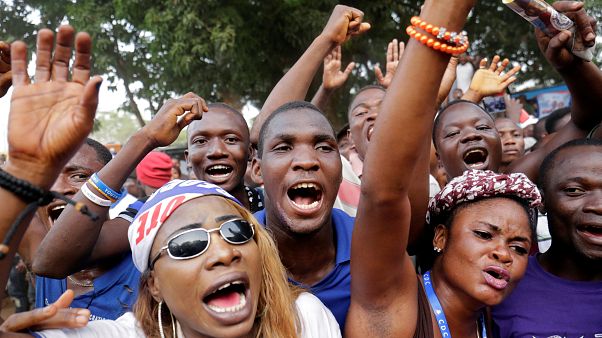 Liberia : les partisans de Weah en liesse Liberia : les partisans de Weah en liesse