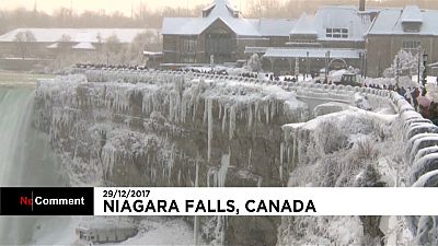 Cataratas do Niagara congelaram 