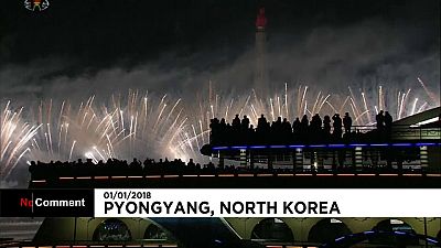 Coreia do Norte festeja a entrada em 2018
