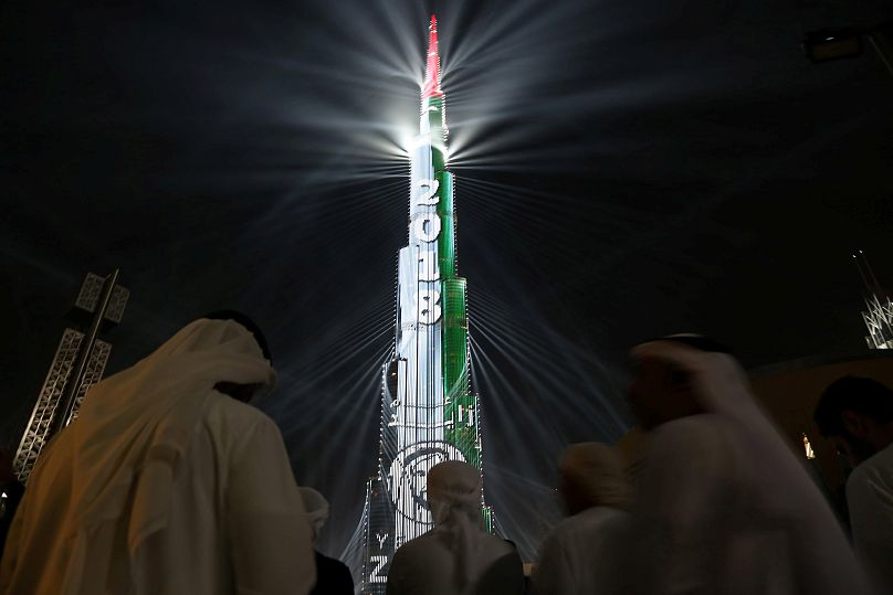 احتفالات رأس السنة في دبي بالإمارات العربية المتحدة