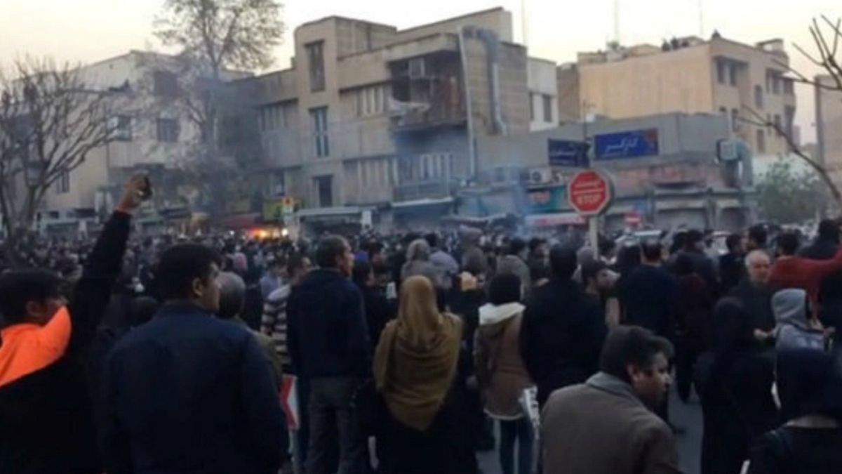 People protest in Tehran