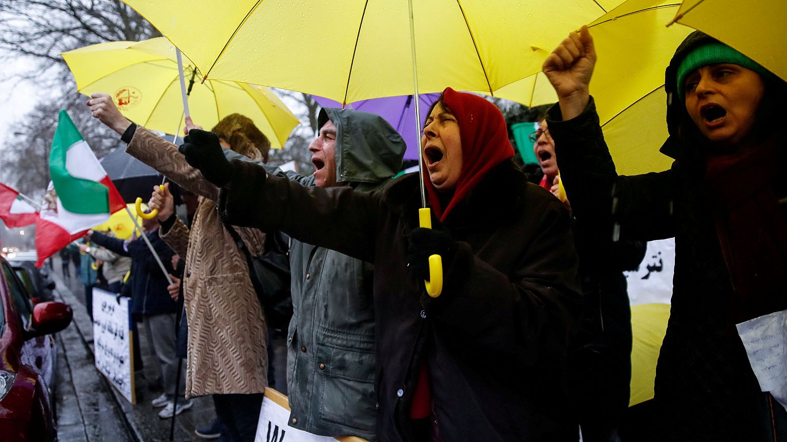 Manif contre pouvoir iranien à Londres