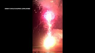  Watch: Barge explodes during New Year's Eve fireworks display