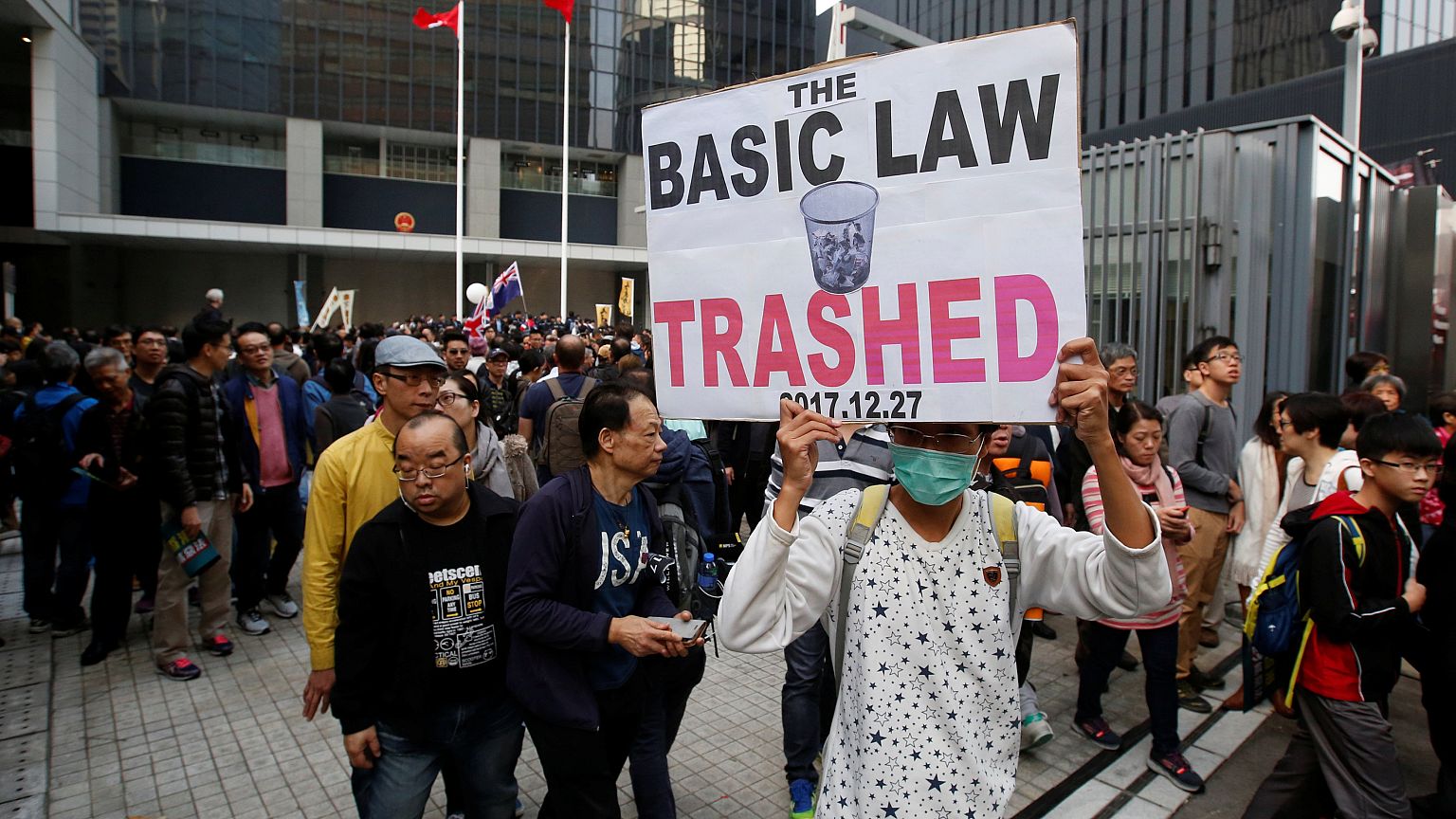 Manifestation contre l'"ingérence" de Pékin à Hong Kong