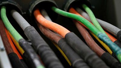 Fibre optic cables carrying internet providers