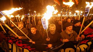 Ukraine: march for Bandera's birthday