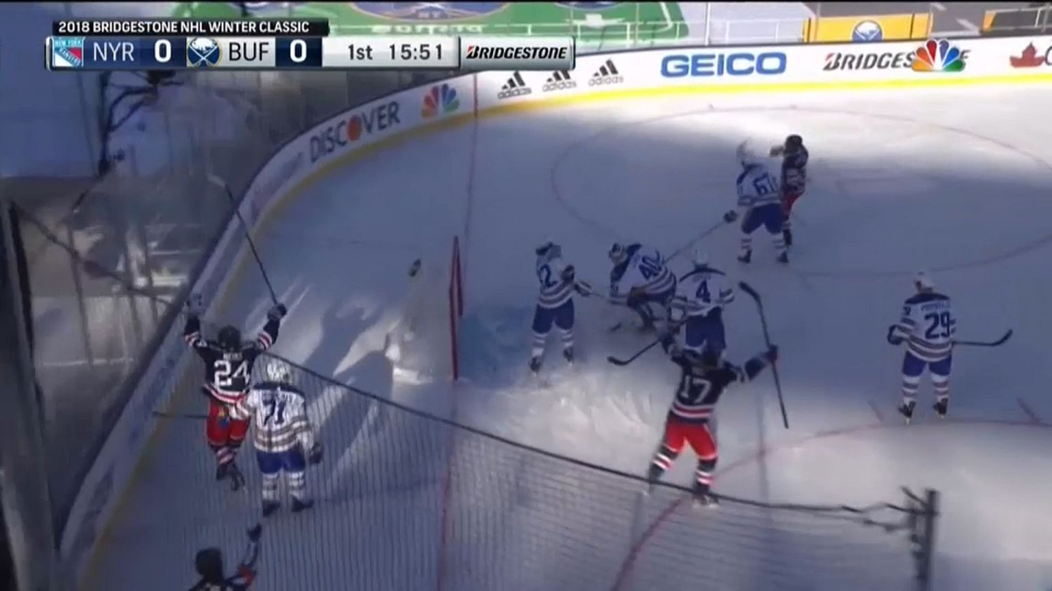 NHL: Winter Classic, New York batte Buffalo