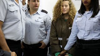 Ahed Tamimi im Gefängnis Ofer bei Ramallah