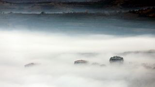Skopje shrouded in fog
