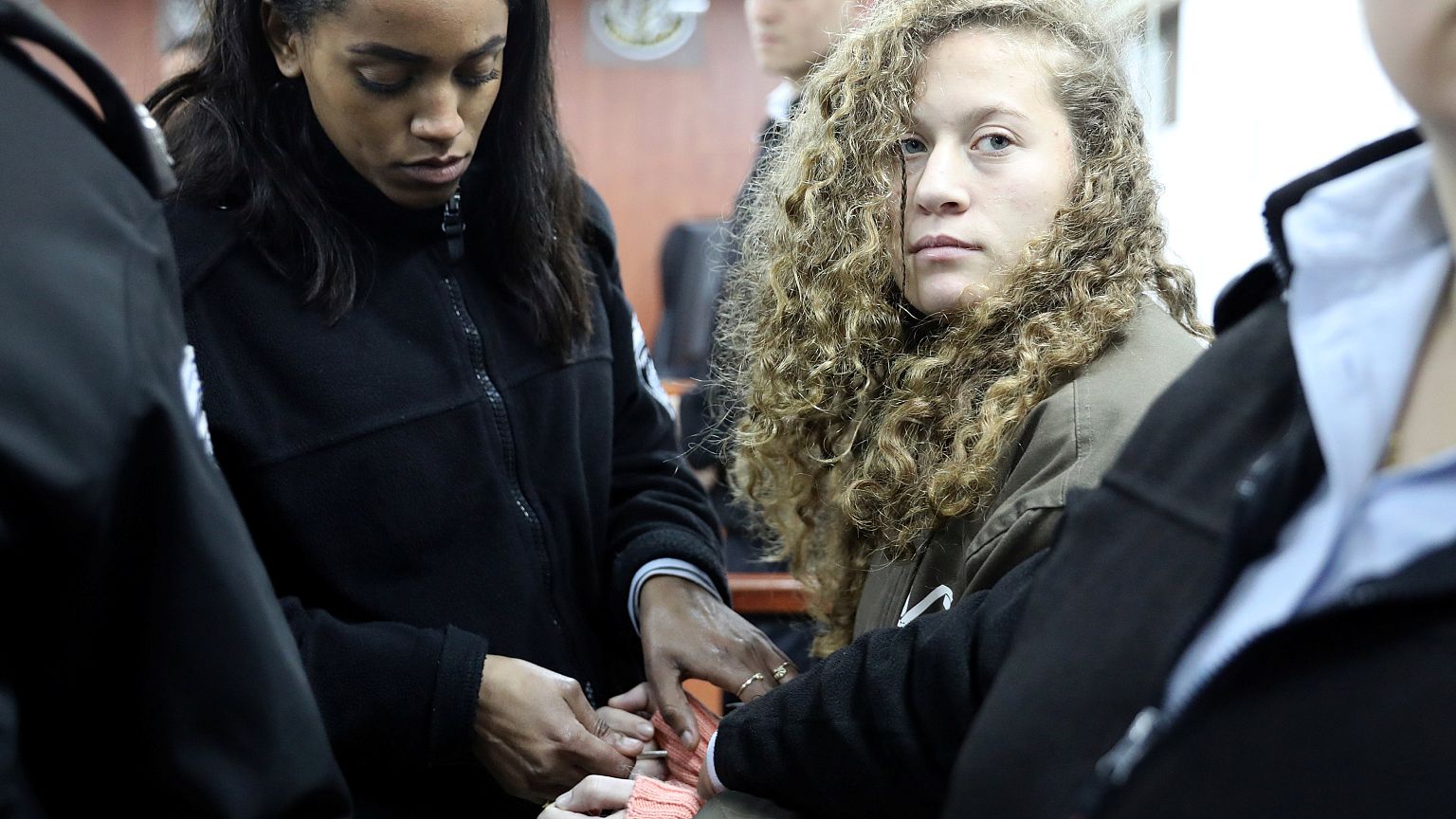 Ahed Tamimi vor einem Militärgericht bei Ramallah