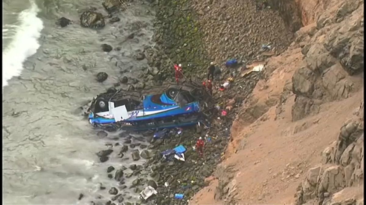 Accidente mortal de autobús en Perú