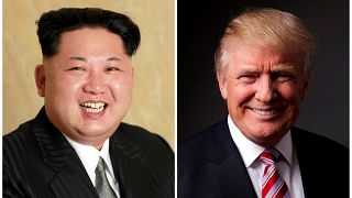 Fotografía de Kim Jong-un y Donald Trump