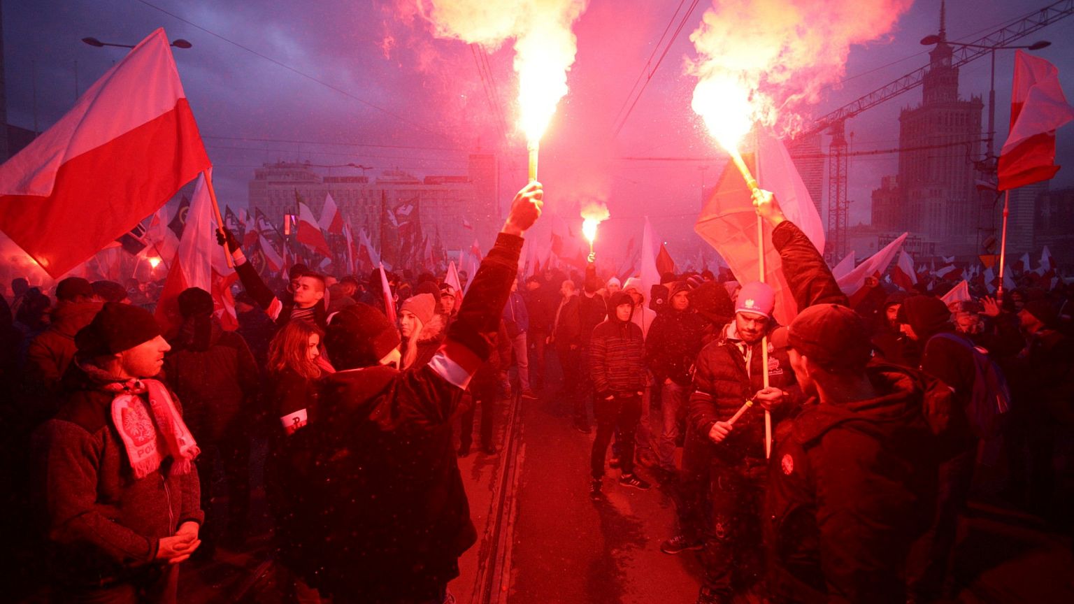 Nationalist march in Poland