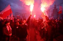 Nationalist march in Poland