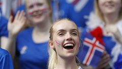 (FILE) Icelandic women cheer on team Iceland at Euro 2016.