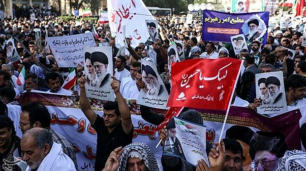 People take part in pro-government rallies, Iran People take part in pro-government rallies, Iran