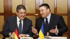Besuch an der Front: Sigmar Gabriel fordert UN-Mission für Ukraine