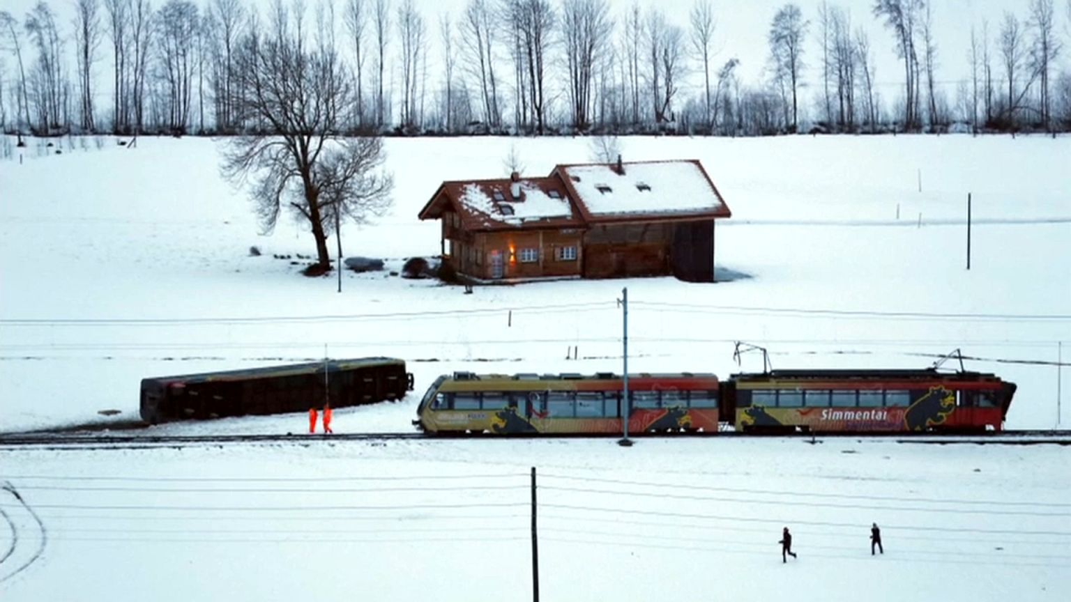 Déraillement d'un train régional en Suisse