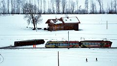 Un tren descarrila en Suiza por el viento