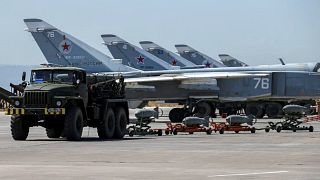 طائرات بقاعدة حميميم بسوريا يوم 18 يونيو حزيران 2017