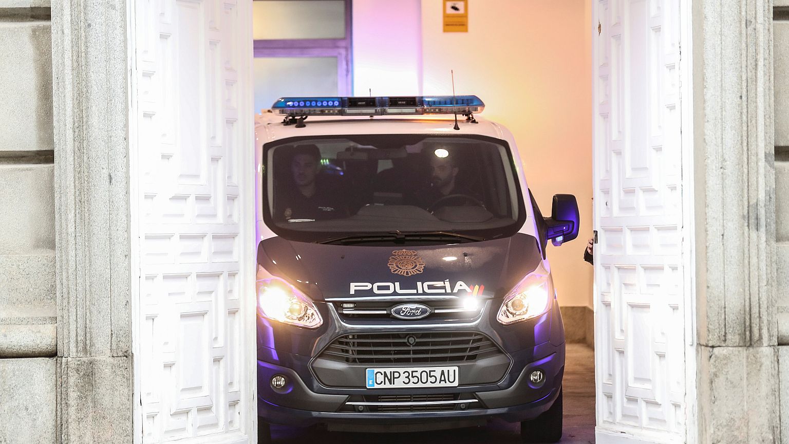police car court madrid