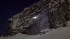 Speedriding: spettacolo notturno a Chamonix