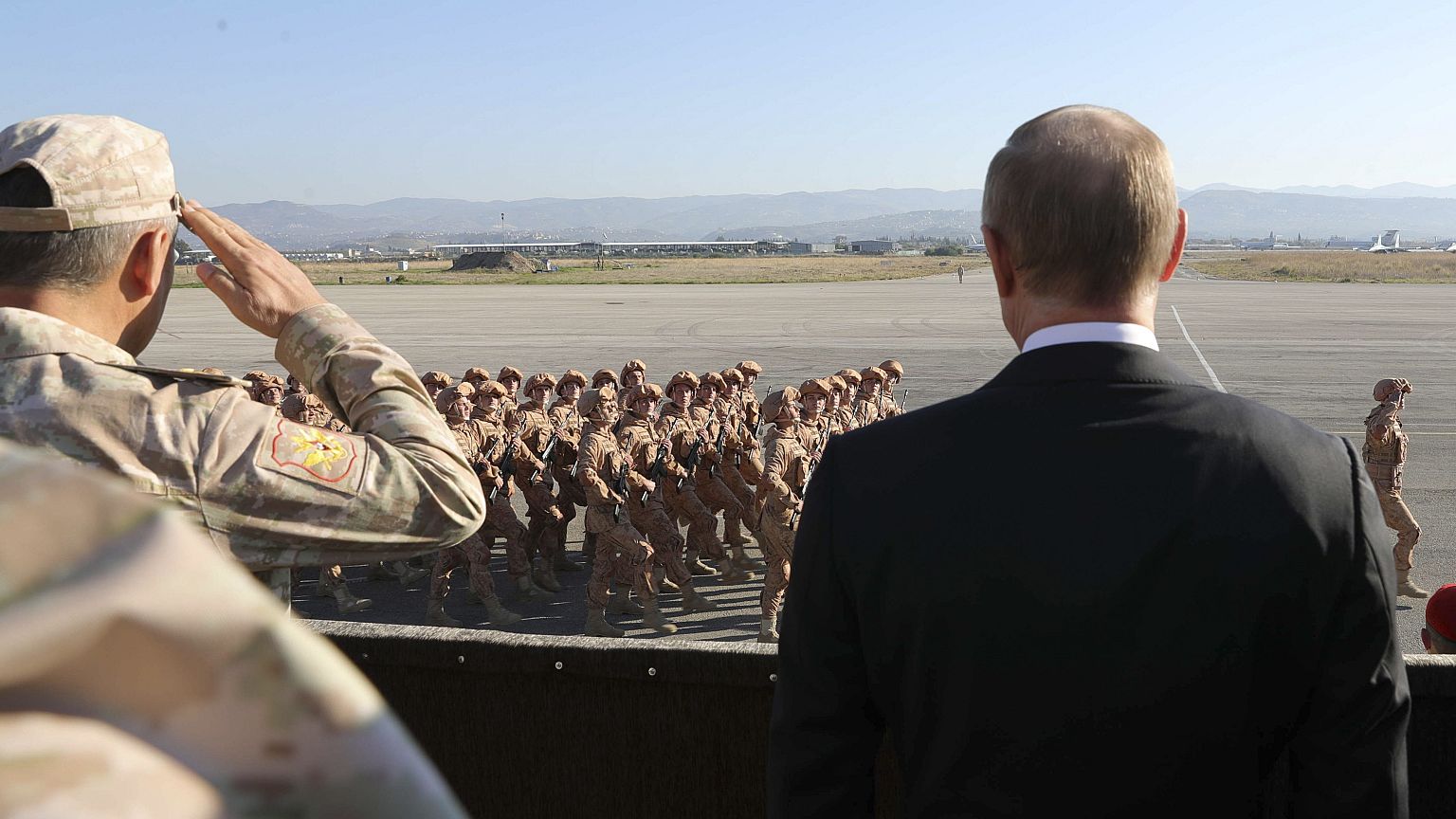 putin at syria air base