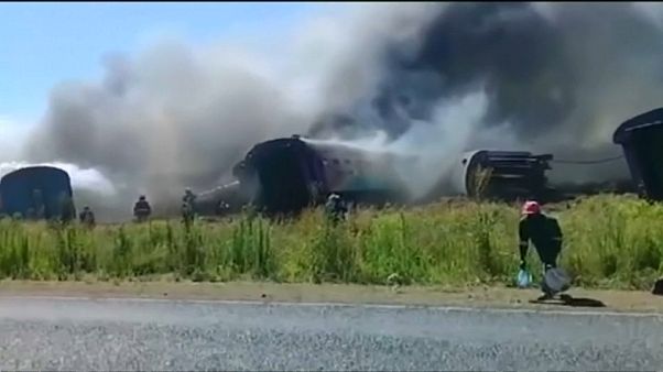 Deadly passenger train crash in South Africa Deadly passenger train crash in South Africa