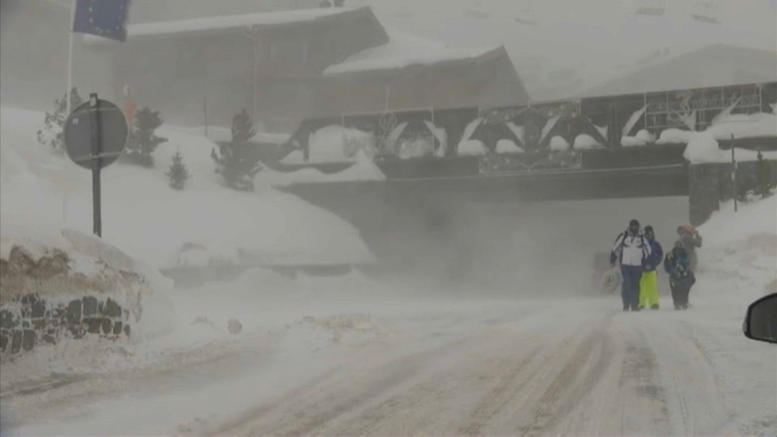 La tempête Eleanor frappe les Alpes françaises