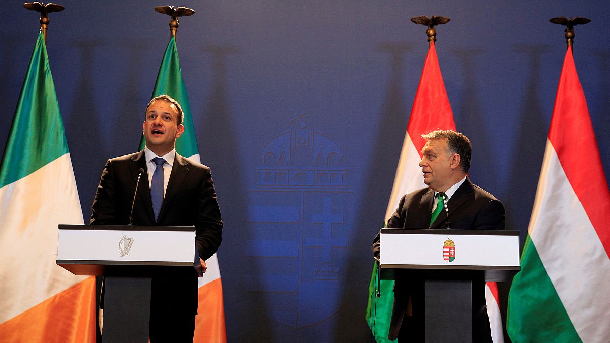 Leo Varadkar and Viktor Orban hold a joint news conference in Budapest